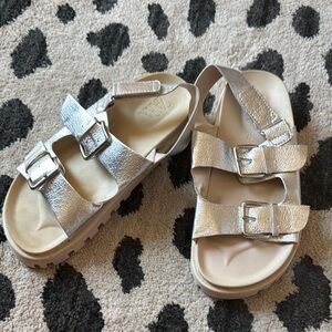 Stylish Silver Kids Sandals